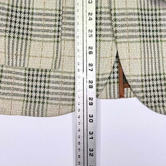 Vintage 1970s Time Out by Farah Plaid Sport Coat Blazer Made in USA - Picture 4 of 10